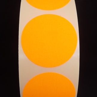 F3725 rol @ 2.000 etiketten permanent rond 35 fluor oranje blanco